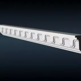 Decorative Ceiling Crown Molding 3d model