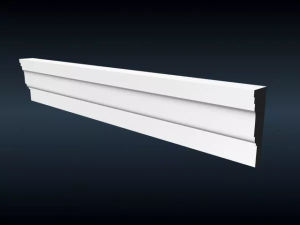 European Square Column Flat Style 3d model