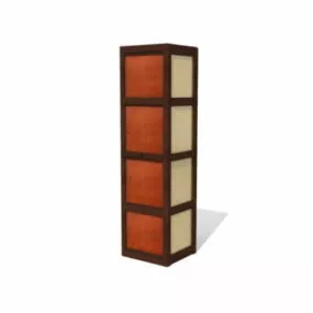 Interior Decorative Wooden Column 3d model