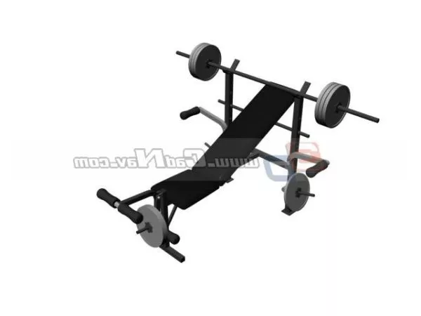 Dual Bench 3d model