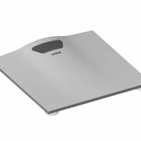 White Digital Scale For Kitchen 3d model