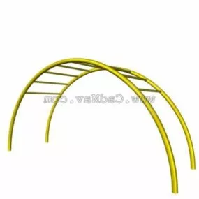 Park Metal Fitness Equipment 3d model