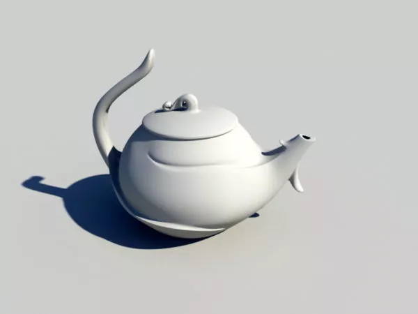 Basic Teapot With Material 3d model