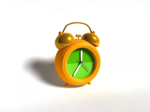 Brass Alarm Clock 3d model