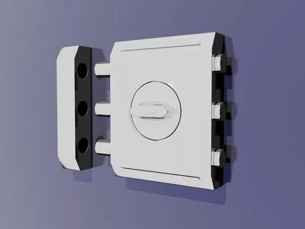 Home Door Security Lock 3d model Home Door Security Lock 3d model