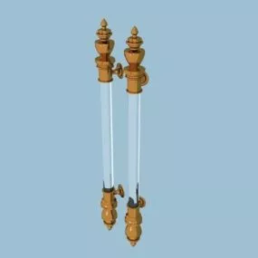 Vintage Door Pull Handles 3d model