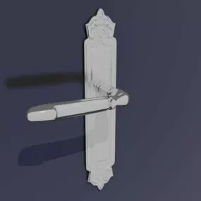Interior Steel Door Handle 3d model
