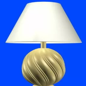 Ceramic Base Retro Table Lamp 3d model