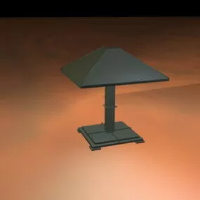 Retro Bedroom Table Lamp 3d model