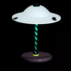 Glass Bedroom Table Lamp 3d model