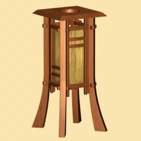 Vintage Living Room Floor Lamp 3d model