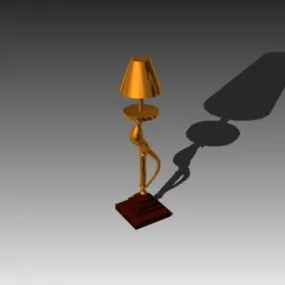 Vintage Brass Home Table Lamp 3d model