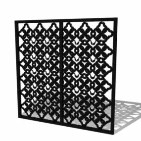 Living Room Decorative Screen Panel 3d model