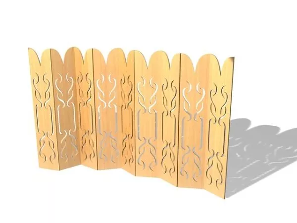 Folding Screen Furniture Room Divider 3d model Folding Screen Furniture Room Divider 3d model