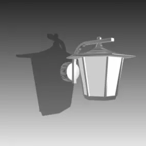 Outdoor Lantern Wall Lamp 3d model