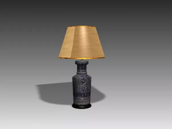 Bedroom Rustic Table Lamp 3d model Bedroom Rustic Table Lamp 3d model