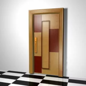 Interior Wooden Door 3d model