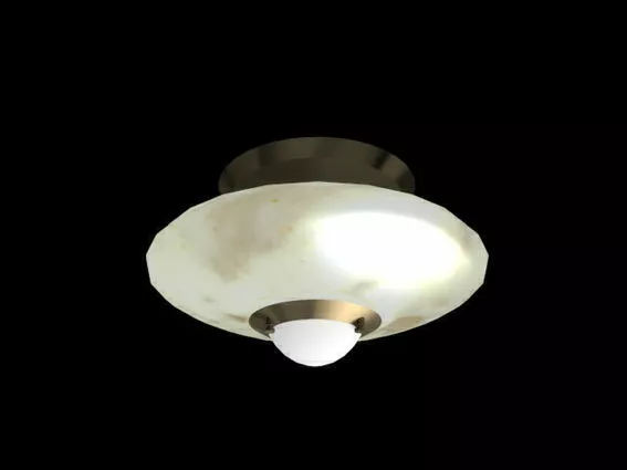 Semi Flush Home Ceiling Light 3d model Semi Flush Home Ceiling Light 3d model