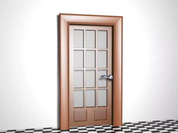 Home Interior Glazed Door 3d model Home Interior Glazed Door 3d model