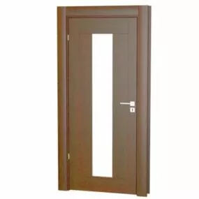 Home Interior Glazed Door 3d model
