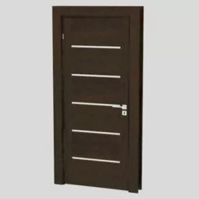 Home Solid Wood Door 3d model