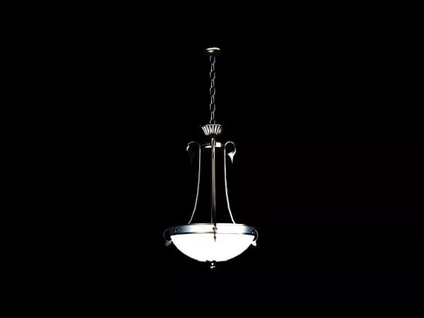Vintage Home Bronze Chandelier 3d model Vintage Home Bronze Chandelier 3d model