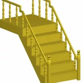 Public Space Terrace Stairs 3d model