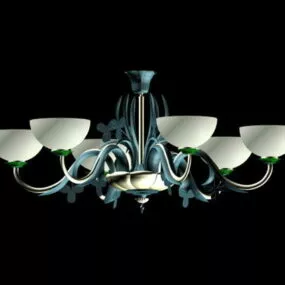 French Style Home Country Chandelier 3d model