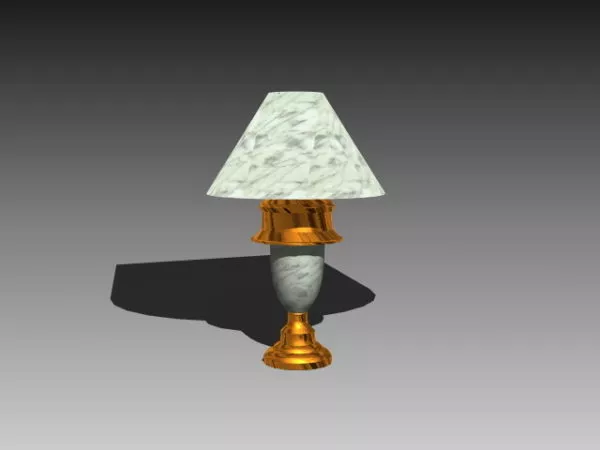 Vintage Home Marble Stone Table Lamp 3d model Vintage Home Marble Stone Table Lamp 3d model