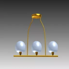 Old Style Hanging Ball Lamp 3d model