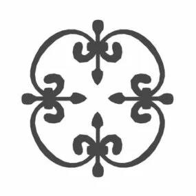 Wrought Iron Rail Decoration 3d model