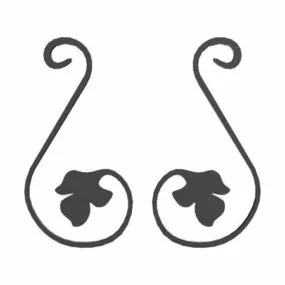 Wrought Iron Decorative Railing Parts 3d model