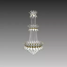 Crystal Design Of Chandelier 3d model