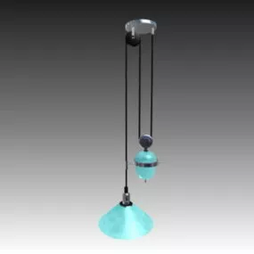 Lighting Adjustable Hanging Lamp 3d model