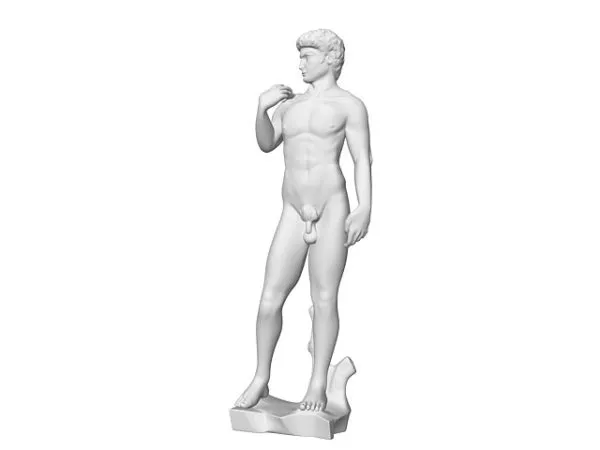 Medieval David Ancient Statue 3d model