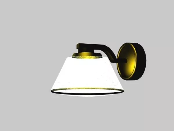 Home Furniture Brass Wall Lamp 3d model Home Furniture Brass Wall Lamp 3d model