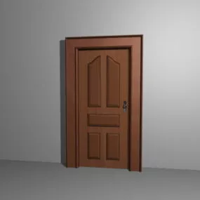 Modern Flush Door Furniture 3d model