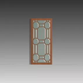 Home Glass Door Inserts 3d model