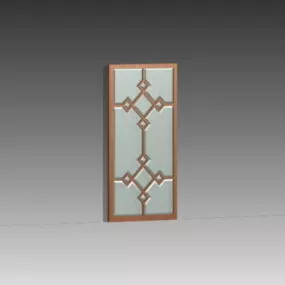 Decorative Windows Glass Door Inserts 3d model