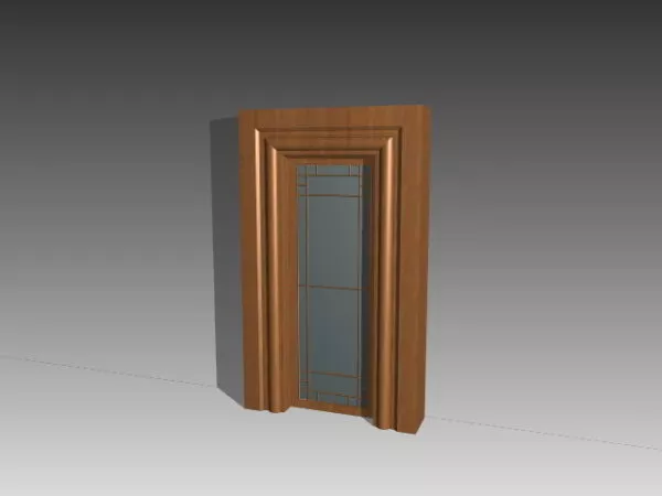 Interior Glazed Door Thick Frame 3d model Interior Glazed Door Thick Frame 3d model