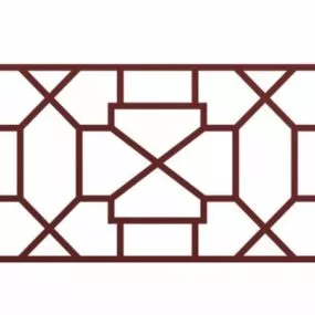 Latticework Design Window Inserts 3d model