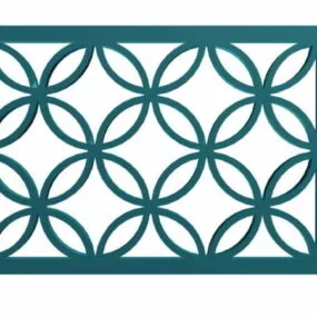 Lattice Window Panel Antique Style 3d model