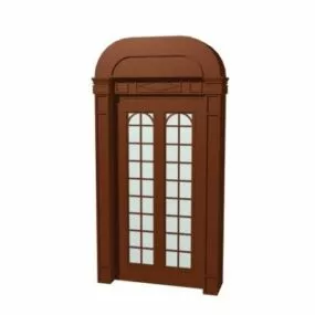 Home Interior French Door 3d model
