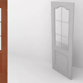 Half Glazed Door Design 3d model