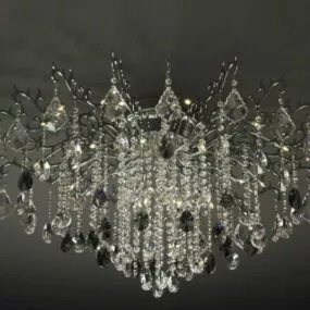Luxury Home Design Crystal Chandelier 3d model