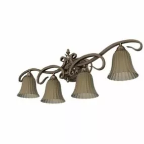 Antique Bronze Wall Light 3d model