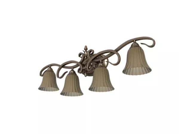 Antique Bronze Wall Light 3d model Antique Bronze Wall Light 3d model
