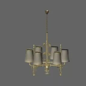 Metal Chandelier Design 3d model