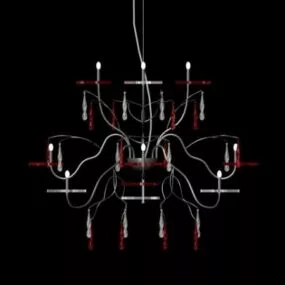 Traditional Vintage Crystal Chandelier 3d model