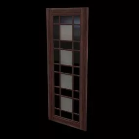 Glazed Internal Door Furniture 3d model